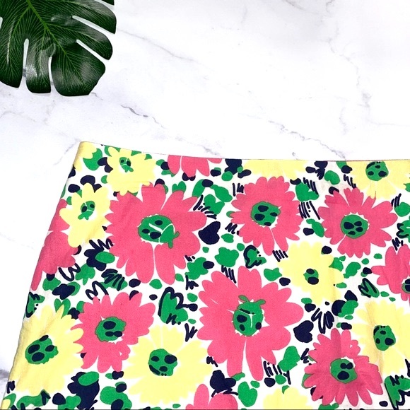 Lilly Pulitzer Callie Ruffle Skirt Doodlebug Daisy Easter Outfit Spring Size 4 - Picture 3 of 11